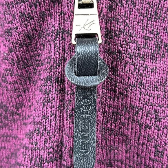Kenneth Cole Reaction Purple Knit Headphone Access Full Zip Coat Size XXL - Picture 13 of 14